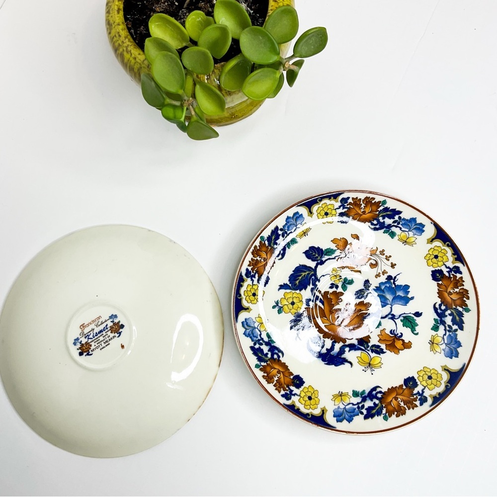 FRANCISCAN Floral Bone China Plates Set of 2 | Myott Meakin England - Picture 4 of 5